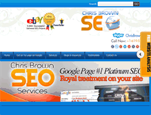 Tablet Screenshot of chrisbrownseoservices.com